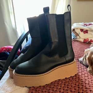 H&M black platform booties!